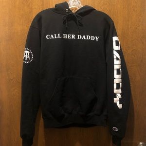 Call Her Daddy Black Champion Sweatshirt